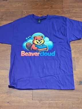 Gildan Purple Beavercloud Graphic Tee